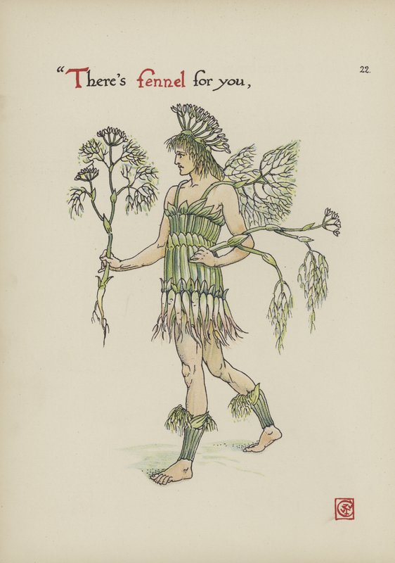 Fleurs du jardin de Shakespeare - Walter Crane