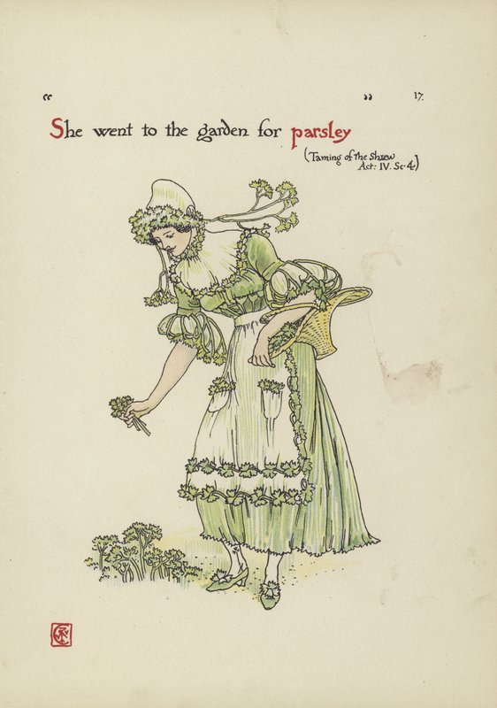 Fleurs du jardin de Shakespeare - Walter Crane
