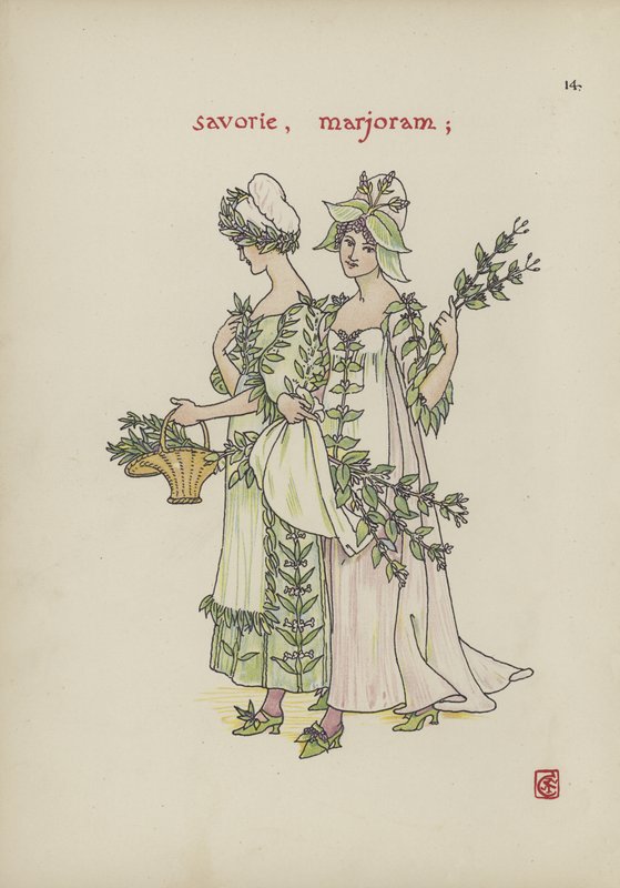 Fleurs du jardin de Shakespeare - Walter Crane