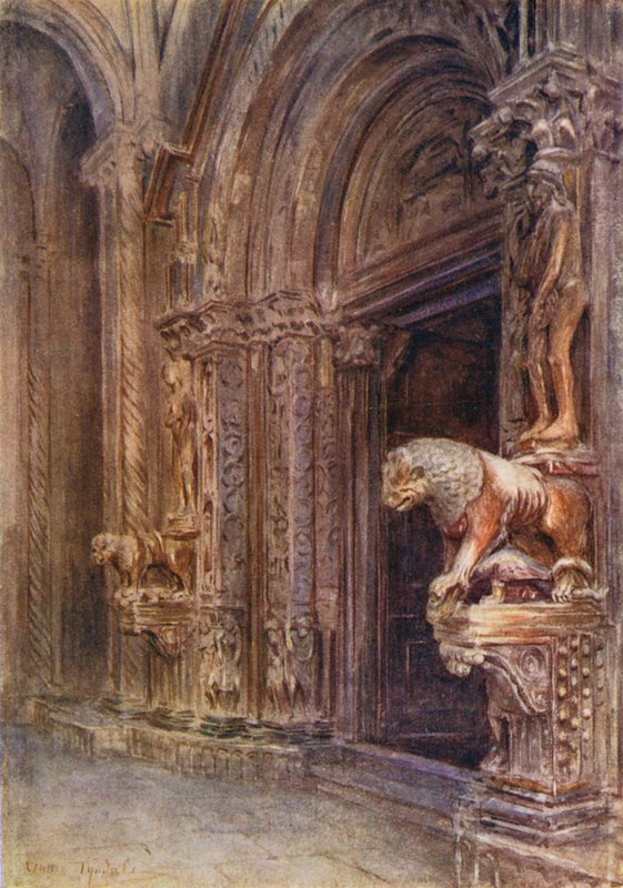 Le porche du Duomo de Trau - Walter Frederick Roofe Tyndale