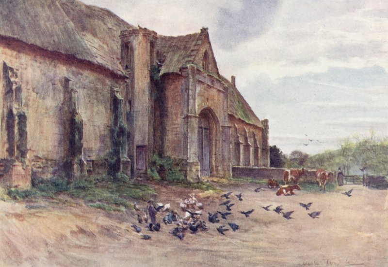Wessex : Une grange à dîme, Abbotsbury, près de Weymouth - Walter Frederick Roofe Tyndale