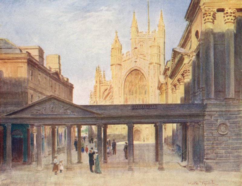 Wessex : Abbaye de Bath et salle des pompes - Walter Frederick Roofe Tyndale