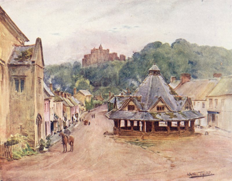 Wessex : Château de Dunster et marché de la laine - Walter Frederick Roofe Tyndale