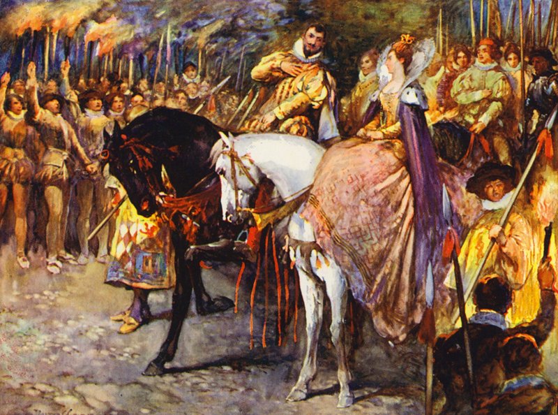 Illustration pour Kenilworth de Sir Walter Scott - Walter Grieve