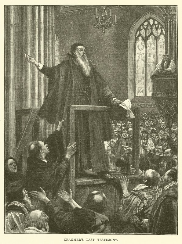 Dernier témoignage de Cranmer - Walter Paget