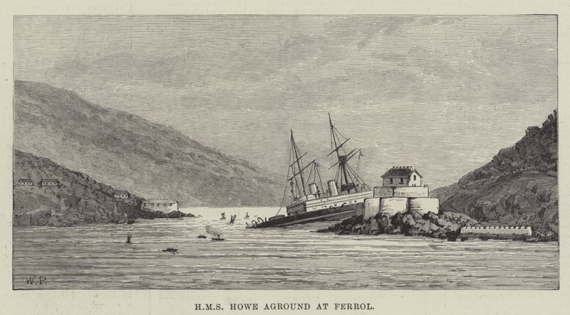 HMS Howe échoué à Ferrol - Walter Paget