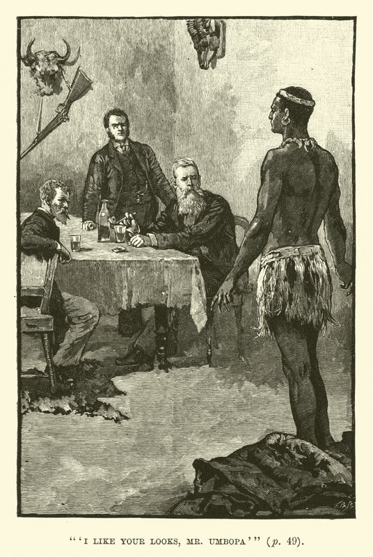 Illustration pour Les Mines du roi Salomon par H. Rider Haggard - Walter Paget