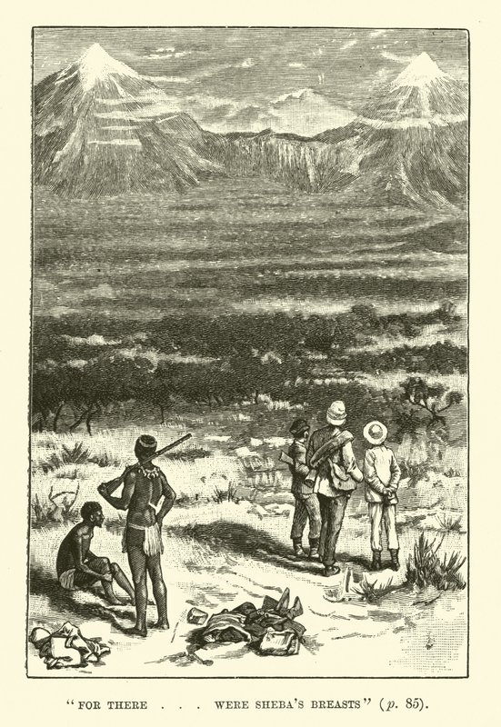 Illustration pour Les Mines du roi Salomon par H. Rider Haggard - Walter Paget