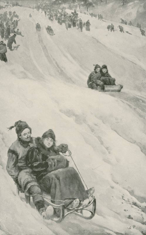 Une piste de luge au Canada - Walter Stanley Paget