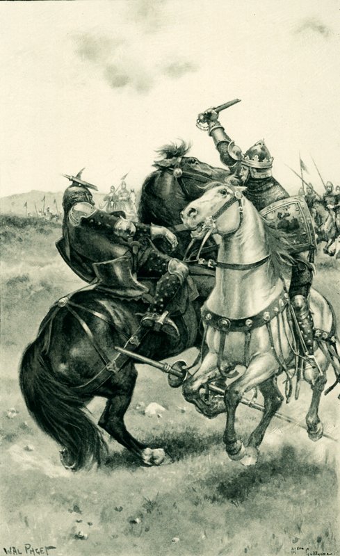 Bruce tue De Boune devant les armées - Walter Stanley Paget
