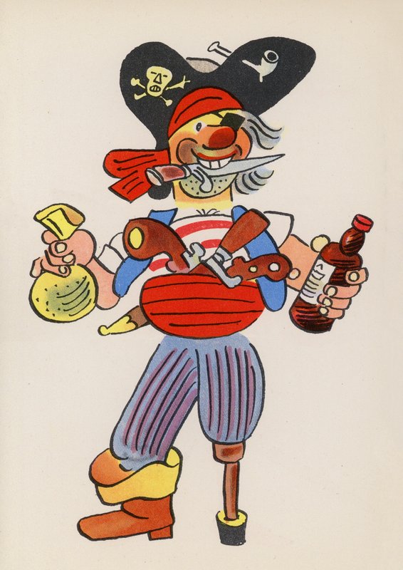 Figures des livres pour enfants : Long John Silver - Walter Trier