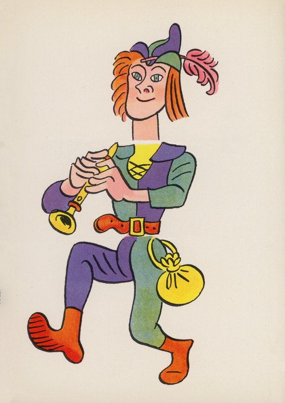 Figures des livres pour enfants : Le Joueur de flûte de Hamelin - Walter Trier