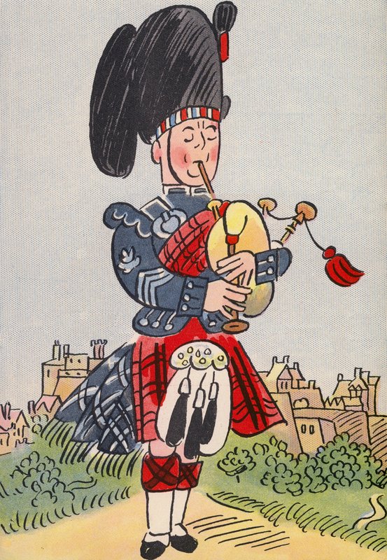 Les costumes fous de Walter Trier : Écosse - Walter Trier