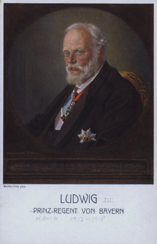 Ludwig III, dernier roi de Bavière, en tant que prince régent - Walther Firle