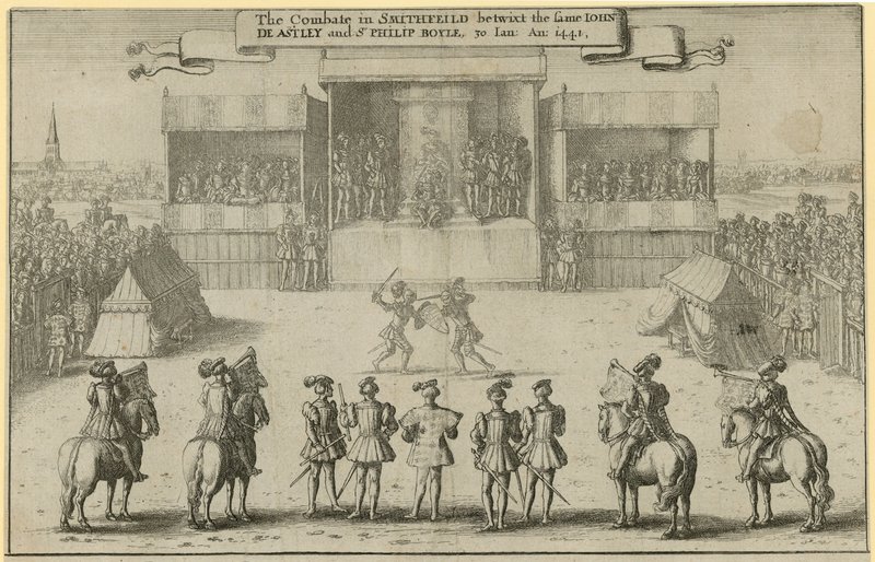 Le combat à Smithfield entre John de Astley et Sir Philip Boyle - Wenceslaus Hollar