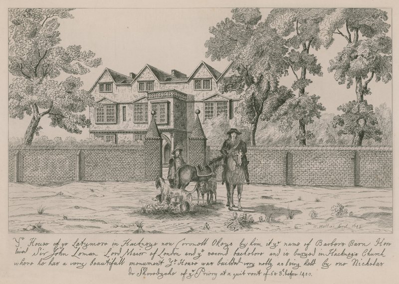 La maison des Latymere à Hackney - Wenceslaus Hollar