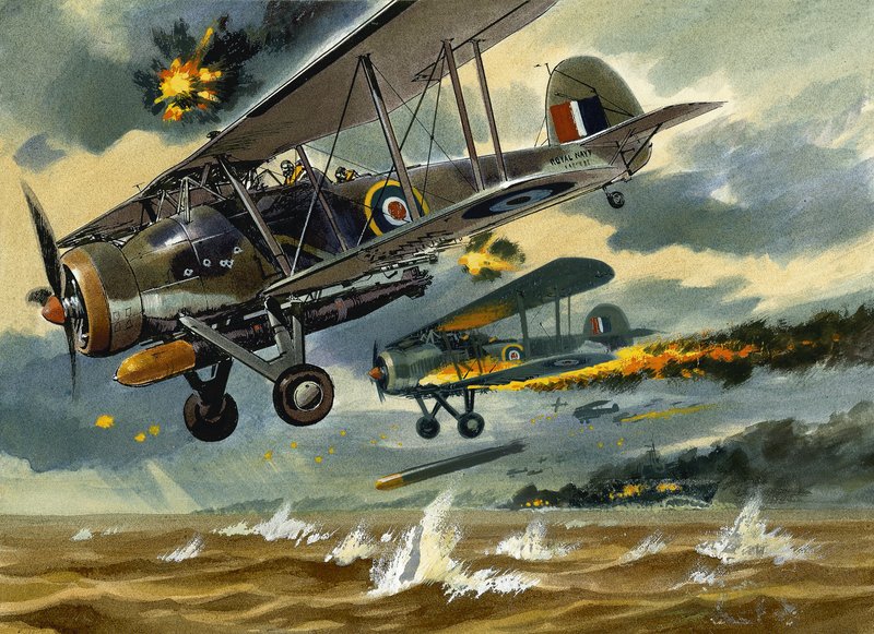 Aircraft under Fire - Wilf (20th century) Hardy