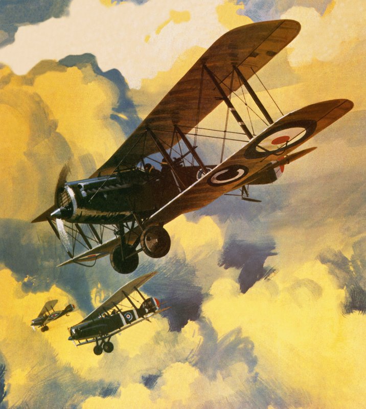 Des hommes du Royal Flying Corps partent combattre la menace de la flottille flottante allemande - Wilf (20th century) Hardy