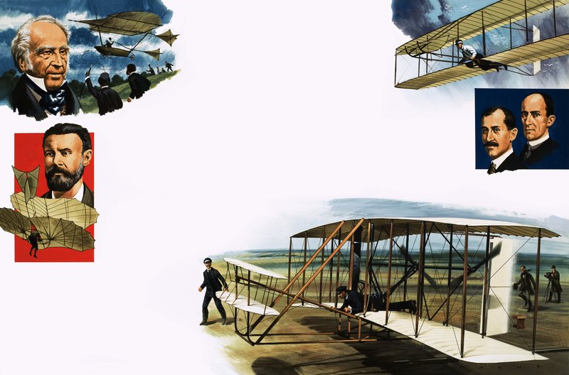 Montage des premiers vols - Wilf (20th century) Hardy
