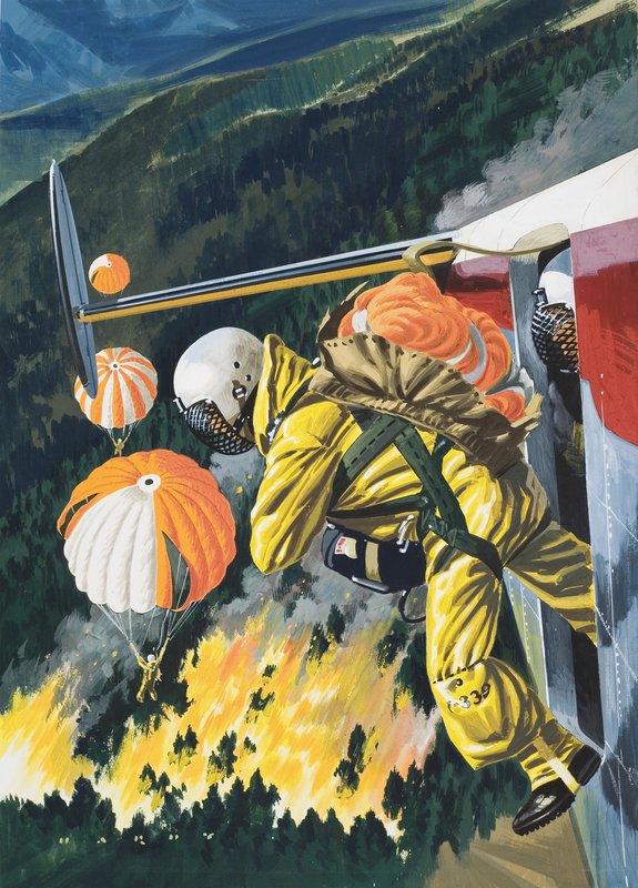 Parachutistes - Wilf (20th century) Hardy