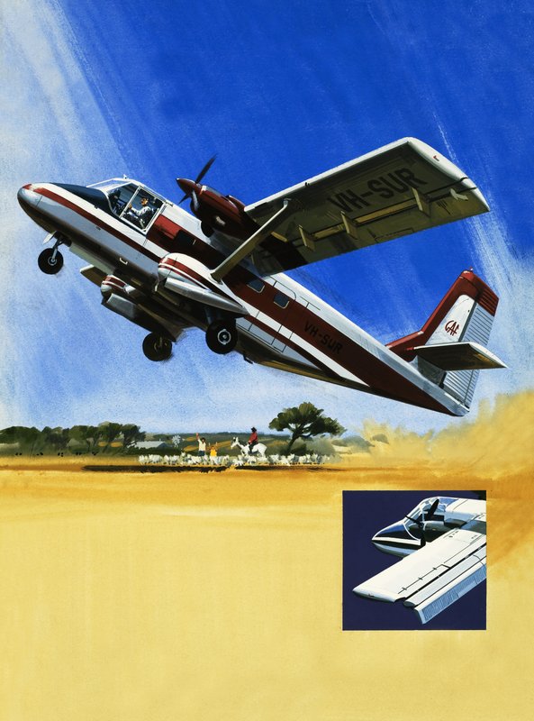 Avion bimoteur à décollage court Nomad - Wilf (20th century) Hardy