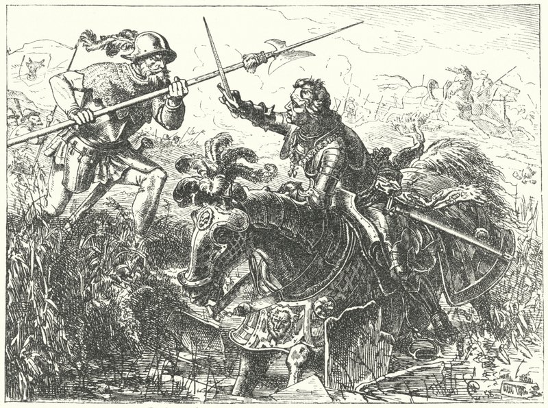 Mort de Charles le Téméraire, duc de Bourgogne, à la bataille de Nancy - Wilhelm Camphausen