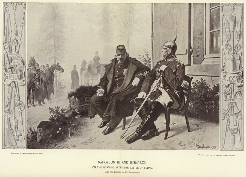 Napoléon III et Bismarck le matin après la bataille de Sedan - Wilhelm Camphausen