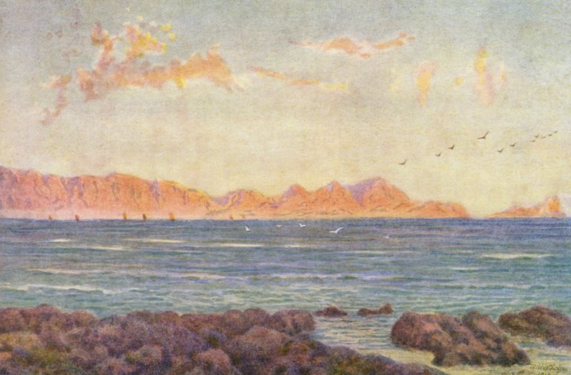La partie sud de False Bay, avec Cape Hangclip - Wilhelm Westhofen