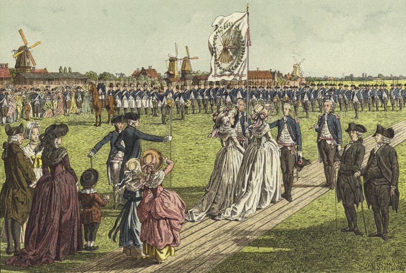 Une cérémonie de bannière, 1786 - Willem II Steelink