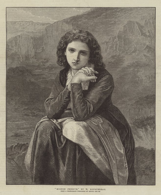 Mignon pensive - William Adolphe Bouguereau