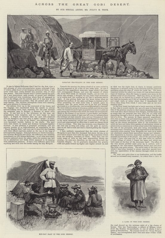 À travers le grand désert de Gobi - William Barnes Wollen