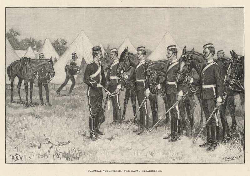 Volontaires coloniaux, les Carabiniers du Natal - William Barnes Wollen