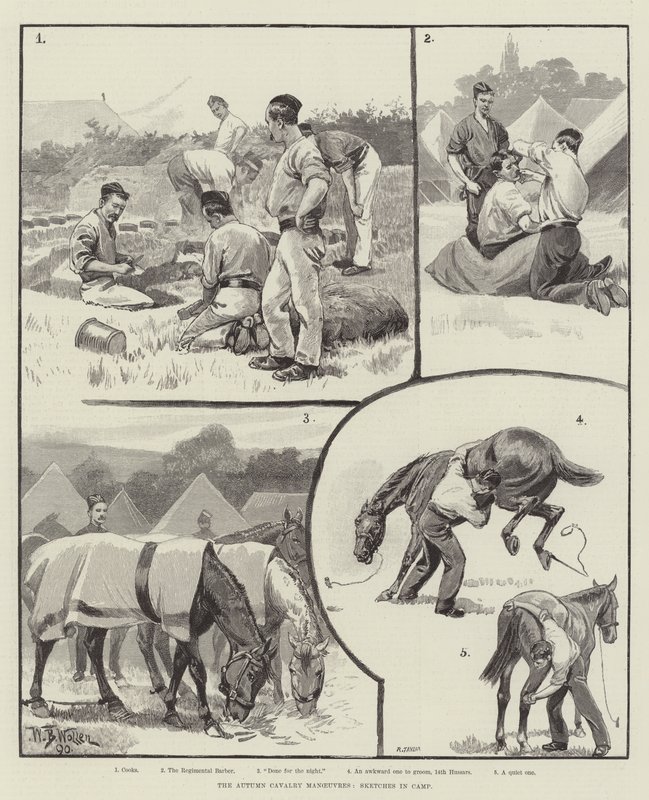 Les manœuvres de cavalerie d