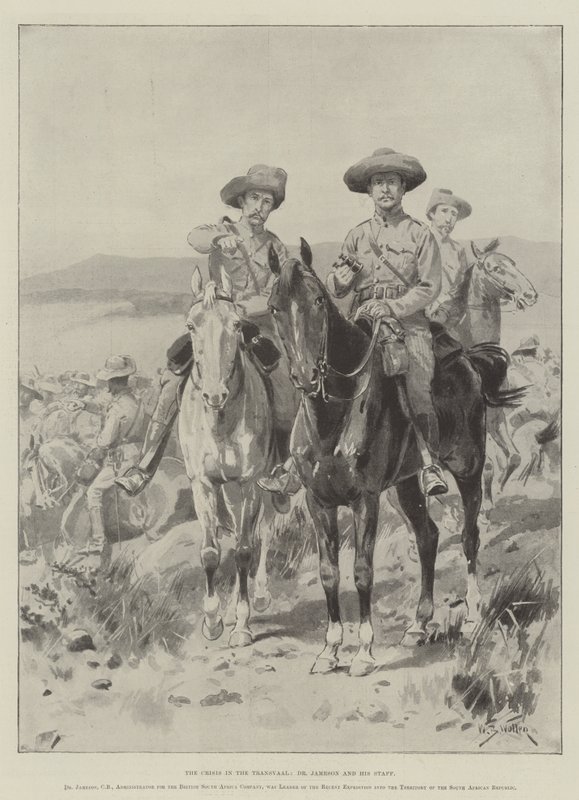 La crise au Transvaal, le Dr Jameson et son état-major - William Barnes Wollen