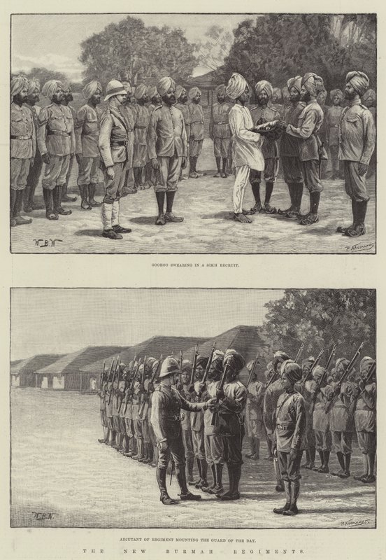 Les Nouveaux Régiments de Birmanie - William Barnes Wollen