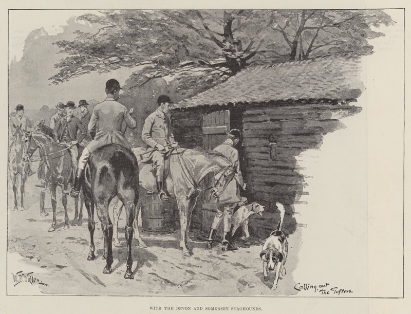 Avec les chiens de chasse du Devon et du Somerset - William Barnes Wollen