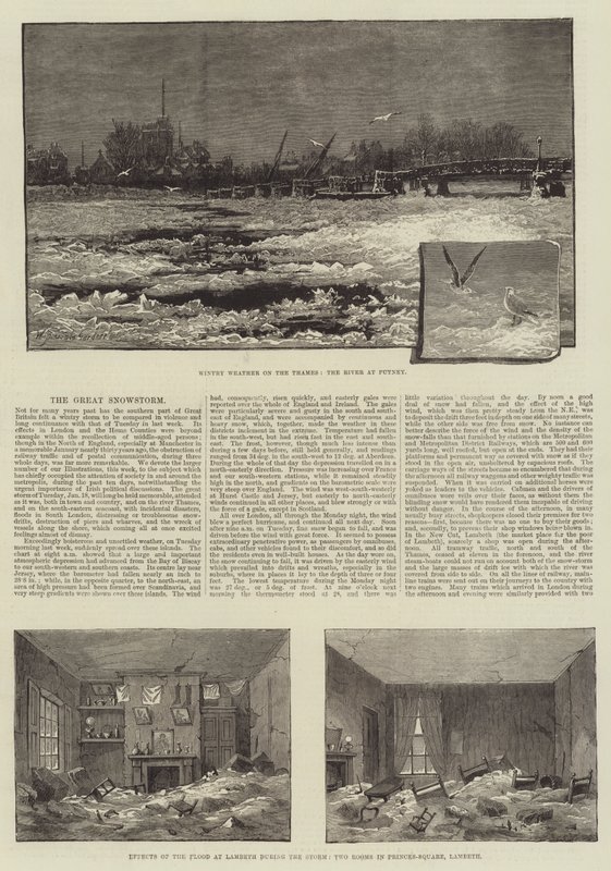 La Grande Tempête de Neige - William Biscombe Gardner