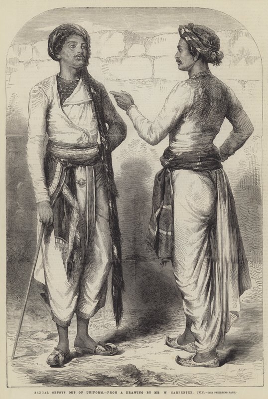 Cipayes du Bengale sans uniforme - William Carpenter