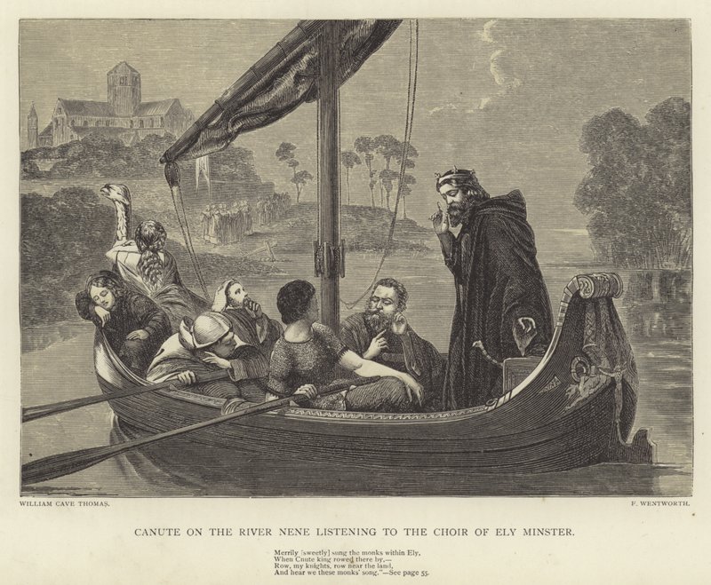 Canute sur la rivière Nene écoutant le chœur de l
