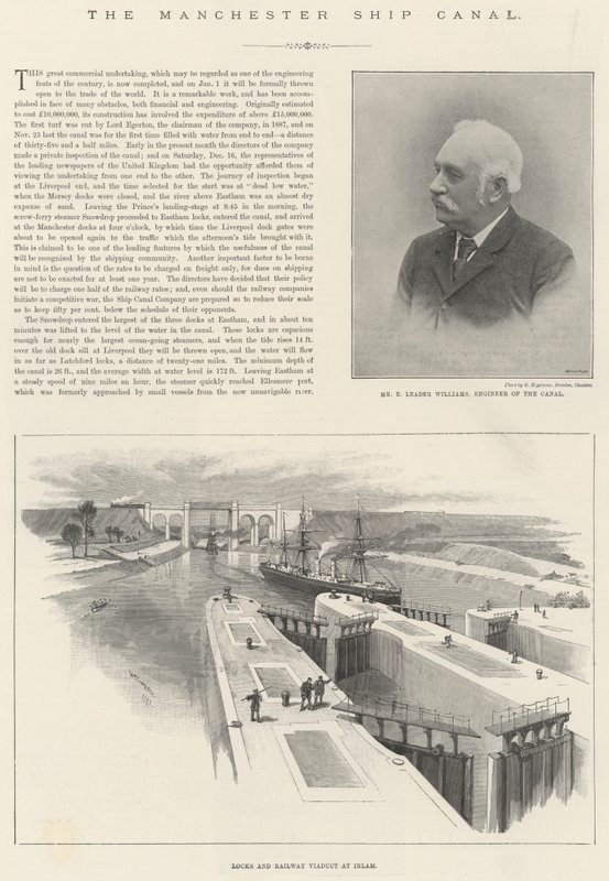 Le canal maritime de Manchester - William Crimea Simpson