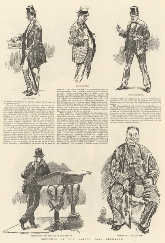 Croquis à la Bourse du Charbon de Londres - William Douglas Almond