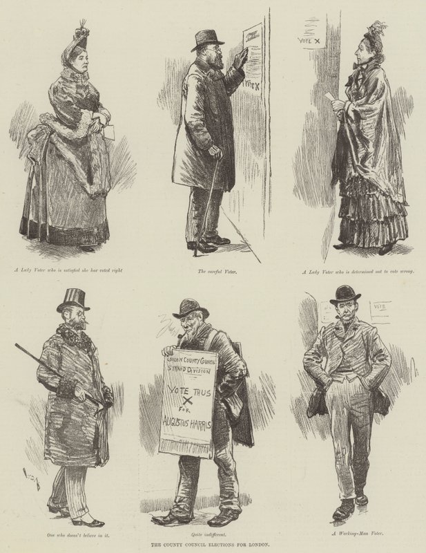 Les élections du conseil du comté pour Londres - William Douglas Almond