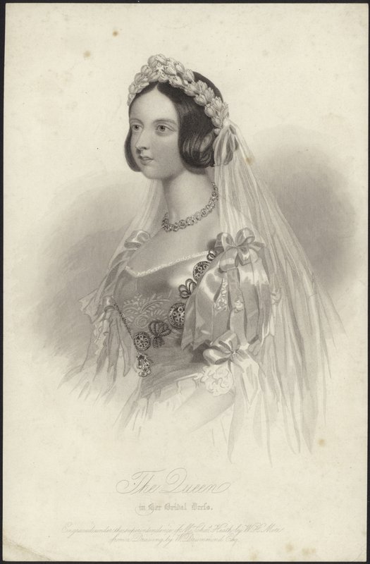 La reine Victoria en robe de mariée - William Drummond