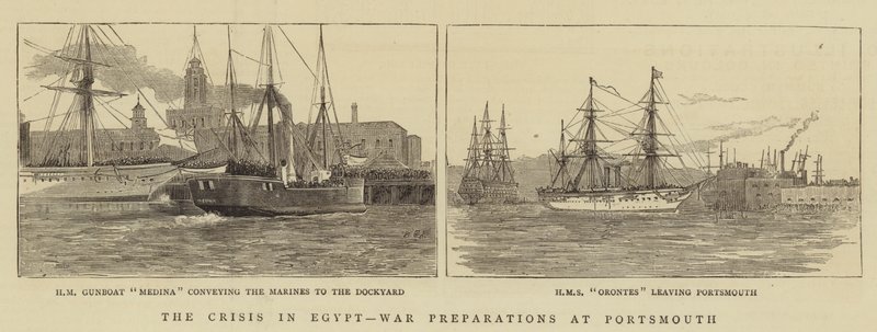 La crise en Égypte, préparatifs de guerre à Portsmouth - William Edward Atkins