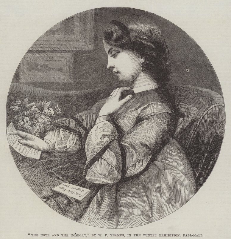La note et le bouquet - William Frederick Yeames