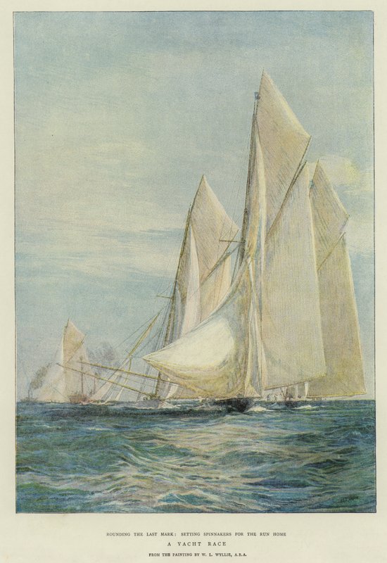 Une course de yachts - William Lionel Wyllie