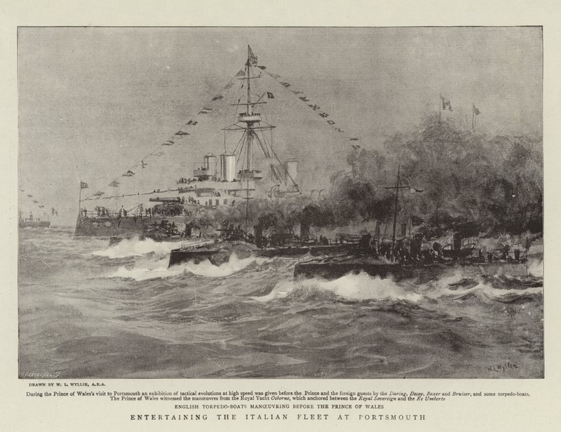 Divertissement de la flotte italienne à Portsmouth - William Lionel Wyllie