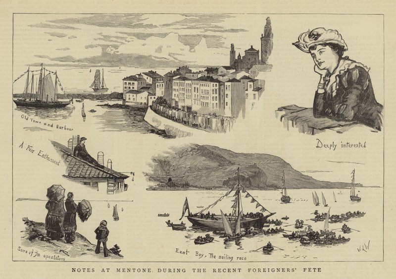 Notes à Menton pendant la récente fête des étrangers - William Lionel Wyllie