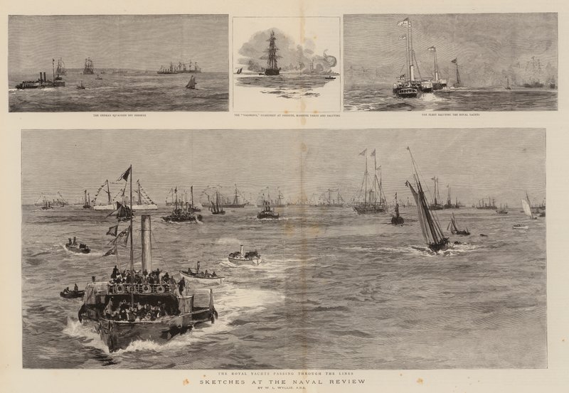 Esquisses à la revue navale - William Lionel Wyllie