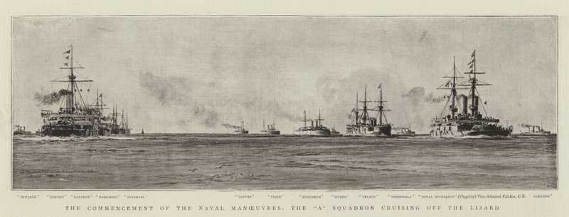 Le commencement des manœuvres navales, l